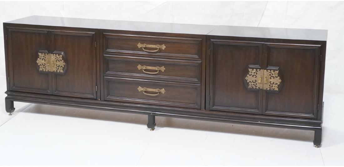 3 Cabinet Asian Style Modernist Credenza. Cabinet (1 of 13)