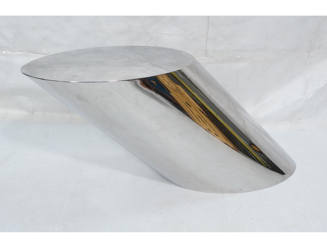 BRUETON Sliced Tube Chromed Steel Side Table. Mod (1 of 8)