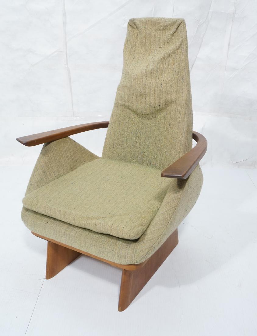 SAMPSON BERMAN Walnut Modernist Lounge Chair. Sty (1 of 11)