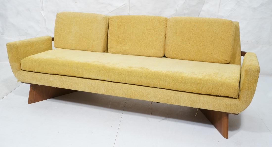 SAMPSON BERMAN American Modern Walnut Yellow Sofa (1 of 13)