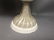 Pr Lg Murano Italian Art Glass White Table Lamps. - 5
