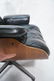CHARLES EAMES Style Lounge Chair & Ottoman. Black - 8