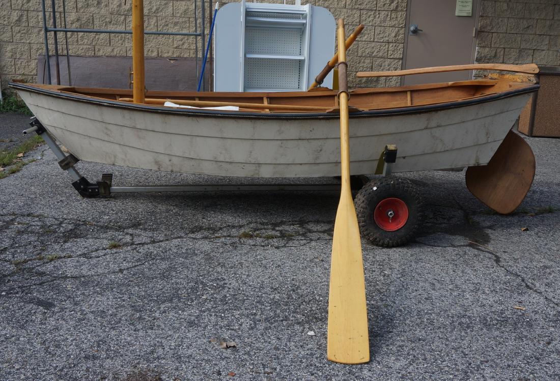 10ft Custom Wood Dinghy Sailboat.  All wood sailb (1 of 10)