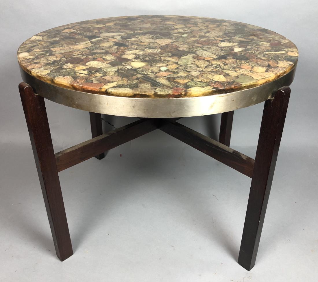 Decorative Modernist Natural Rock Resin Side Tabl (1 of 7)