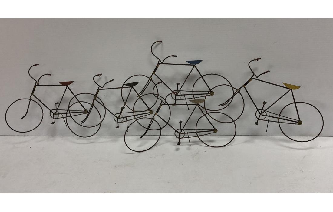 C. Jere Bicycle wall Sculpture.: C. Jere Bicycle wall Sculpture.-- Dimensions: H: 21 inches: W: 61 inches ---