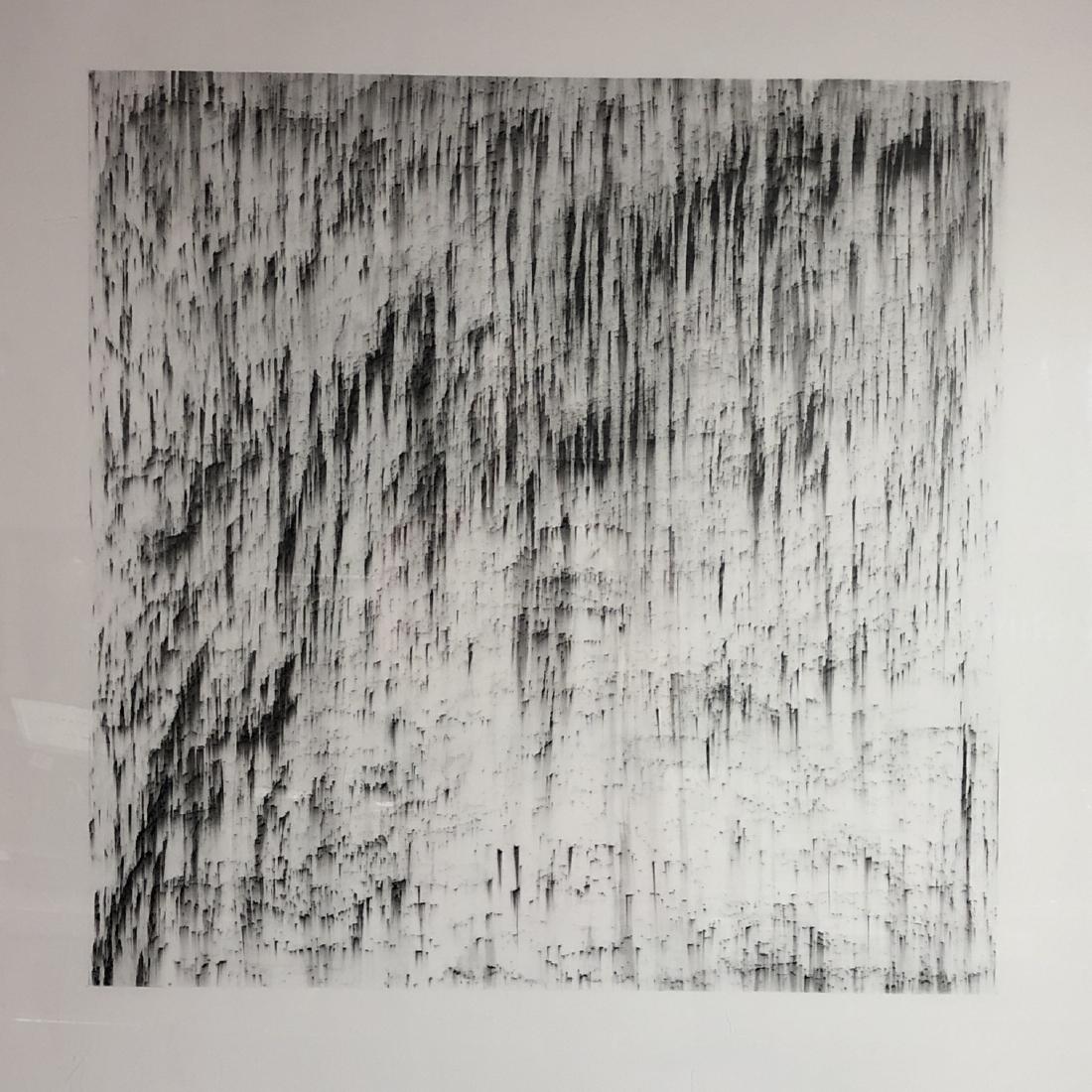 MARK SHEINKMAN Graphite Drawing on Paper. Large M (1 of 10)