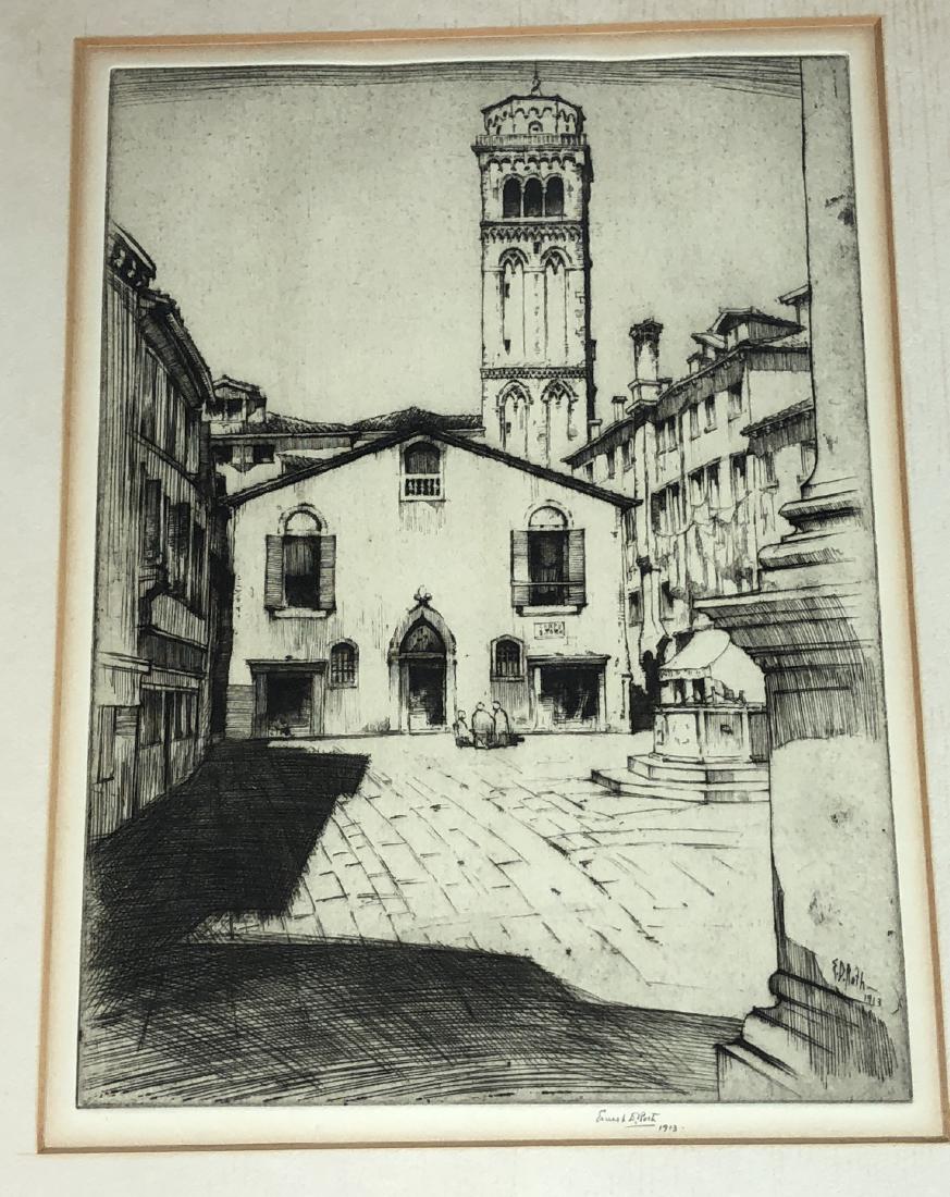 ERNEST D. ROTH Architectural Etching. Venice. Cou (1 of 5)