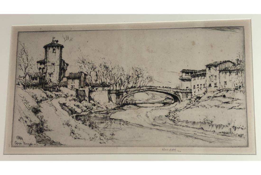 ERNEST D. ROTH Architectural Etching. Campi Bisen (1 of 5)