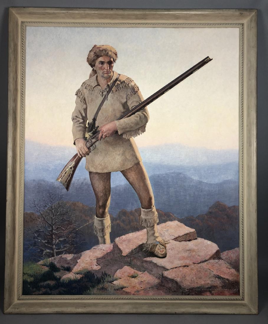 JOHN SWIENTOCHOWSKI Portrait "Daniel Boone" in mo (1 of 7)