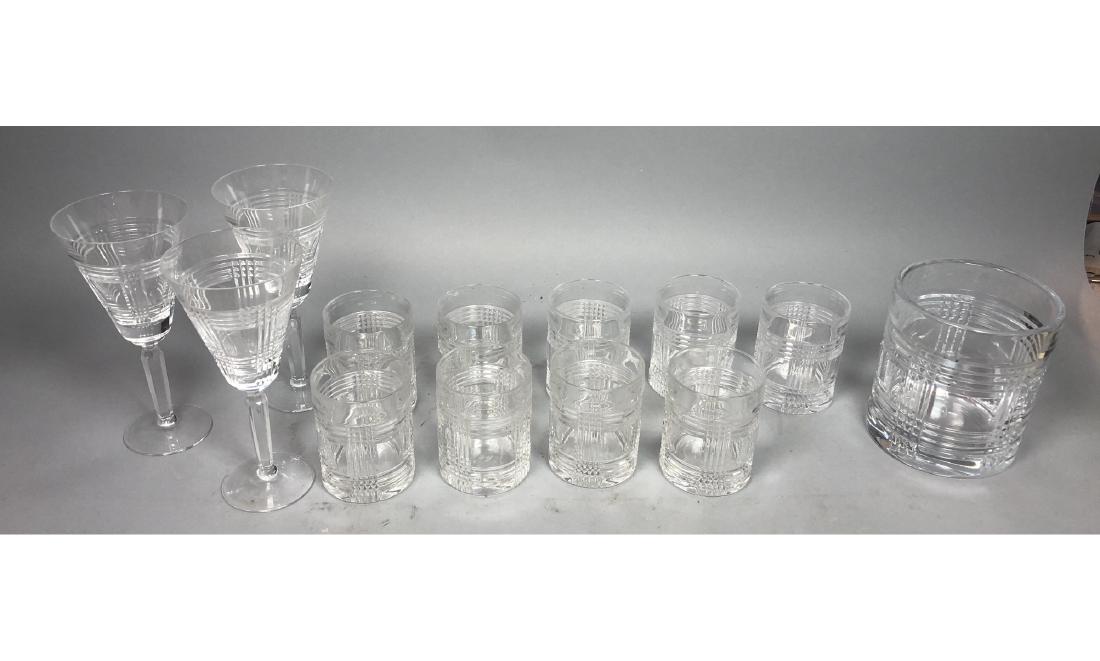 13pc RALPH LAUREN "Glen Plaid" Crystal Stemware. (1 of 11)