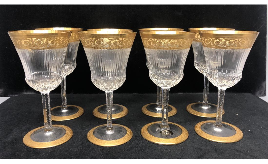 8pc ST. LOUIS Thistle Crystal Stem Cordial Glasse (1 of 13)