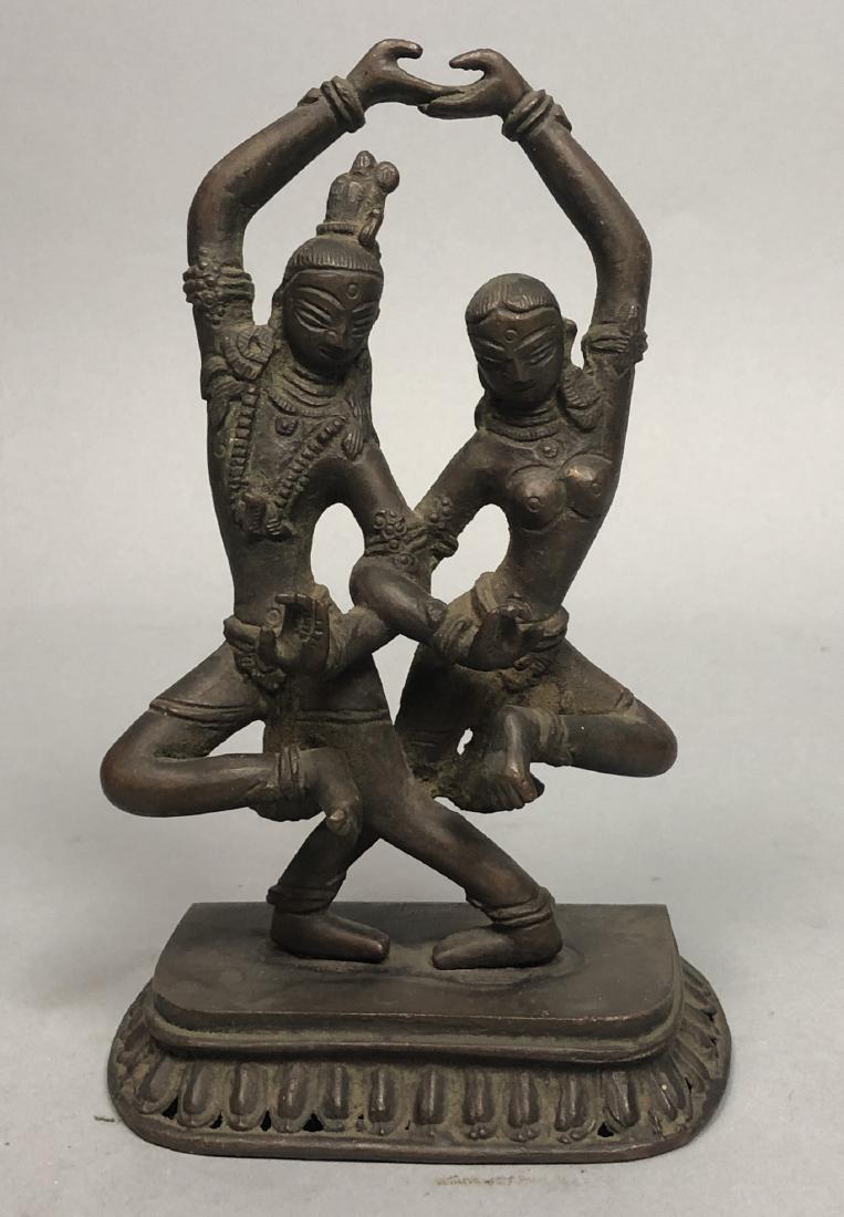 Asian Metal Sculpture Indonesian Dancers. Cast me (1 of 8)