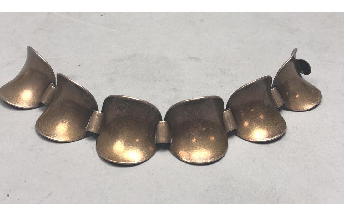 GEORG JENSEN Sterling Silver Chip Bracelet. Danis (1 of 6)