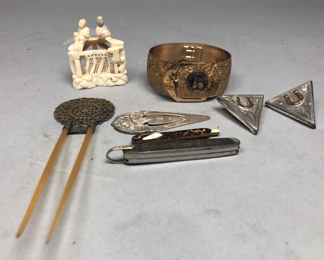 8pc Assorted Objects of Virtue Lot. 1940 NY World (1 of 7)