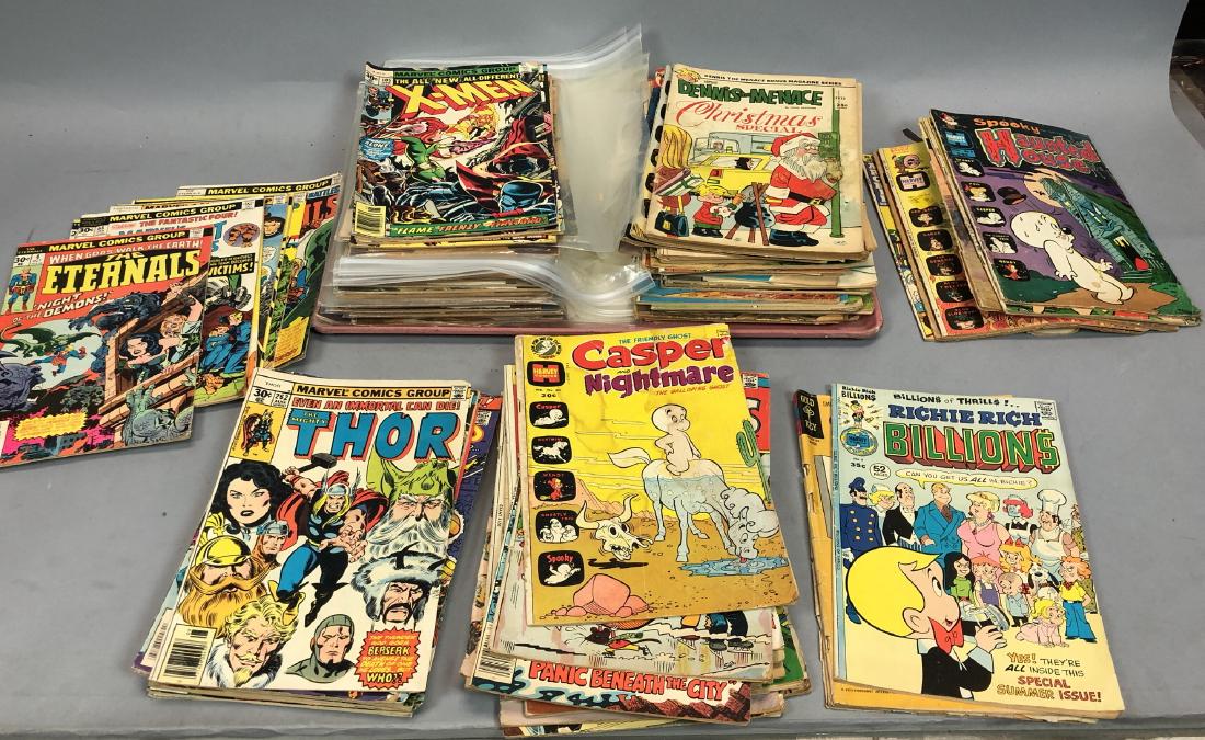Large Tray Lot Vintage Comic Books. MARVEL. Caspe (1 of 6)