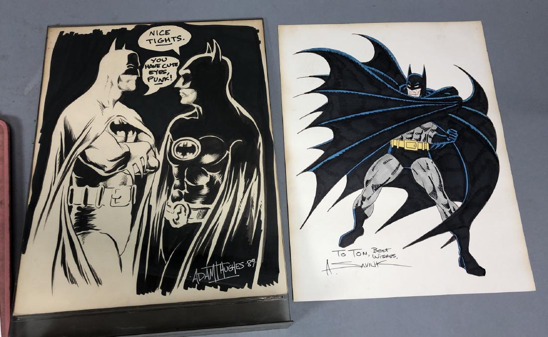 Pr Hand Drawn BATMAN Colored Drawings Comic Art. (1 of 5)