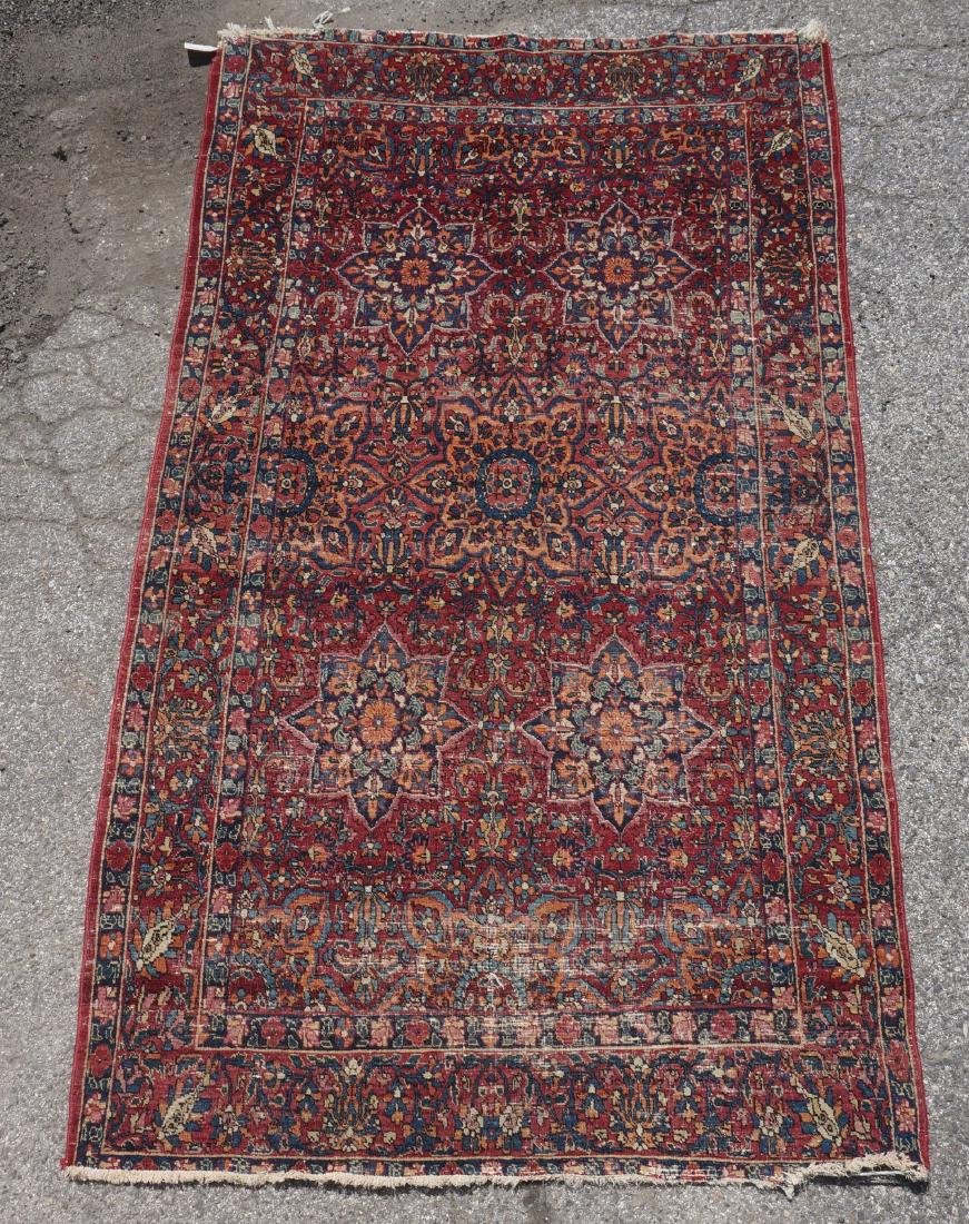 7'9x4'5 Handmade Carpet with red field (1 of 7)