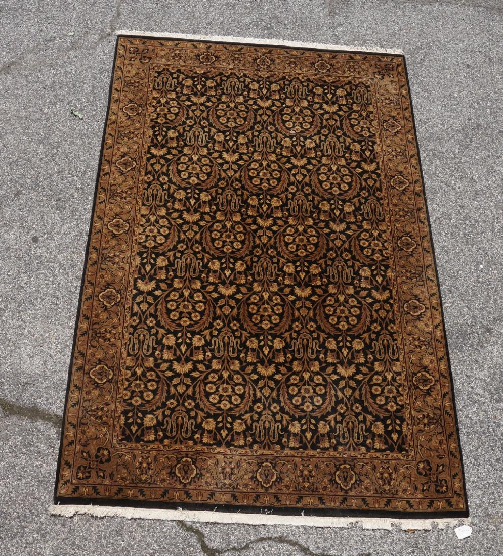 9'3x6'2 Wool Handmade Carpet with repeating patte (1 of 7)