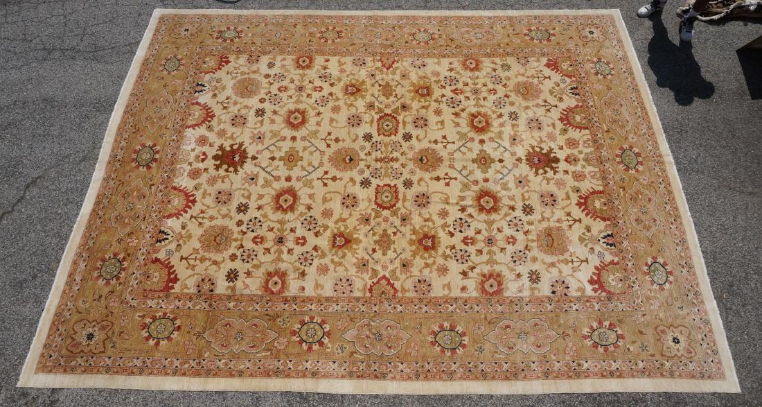 12'8x16'2 Handmade Oriental Carpet Rug with tan g (1 of 4)