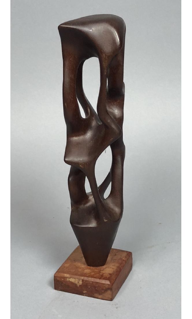 Signed CA Mid Century Modern Wood Sculpture. Orga (1 of 7)