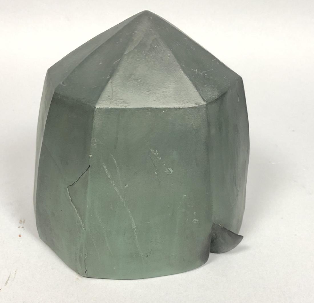 Signed Molded Glass Studio Art Table Sculpture. T (1 of 6)