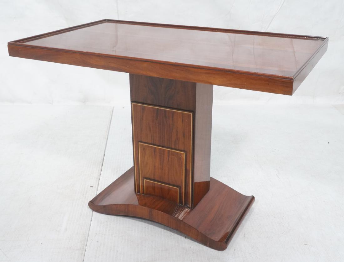 Rosewood French Art Deco Pedestal Side Table. Rec (1 of 9)