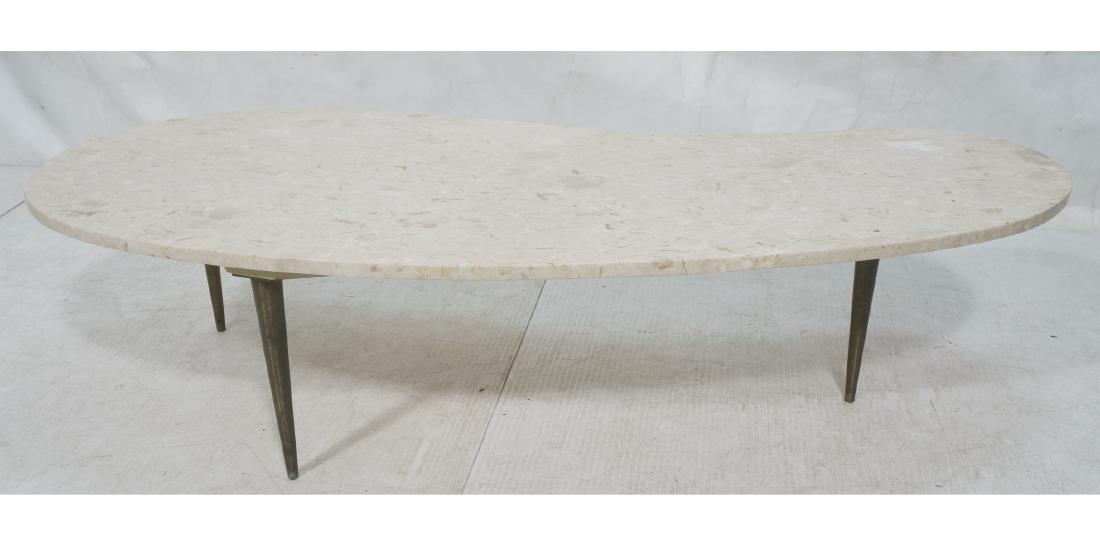 Italian Marble Top Coffee Cocktail Table. Paisley (1 of 9)