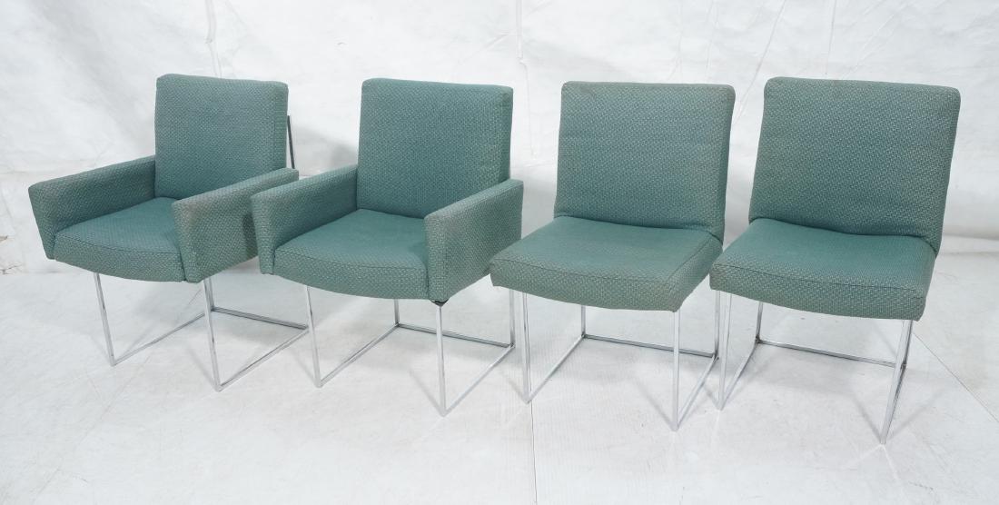 4 MILO BAUGHMAN Modernist Dining Chairs. Thin squ (1 of 11)