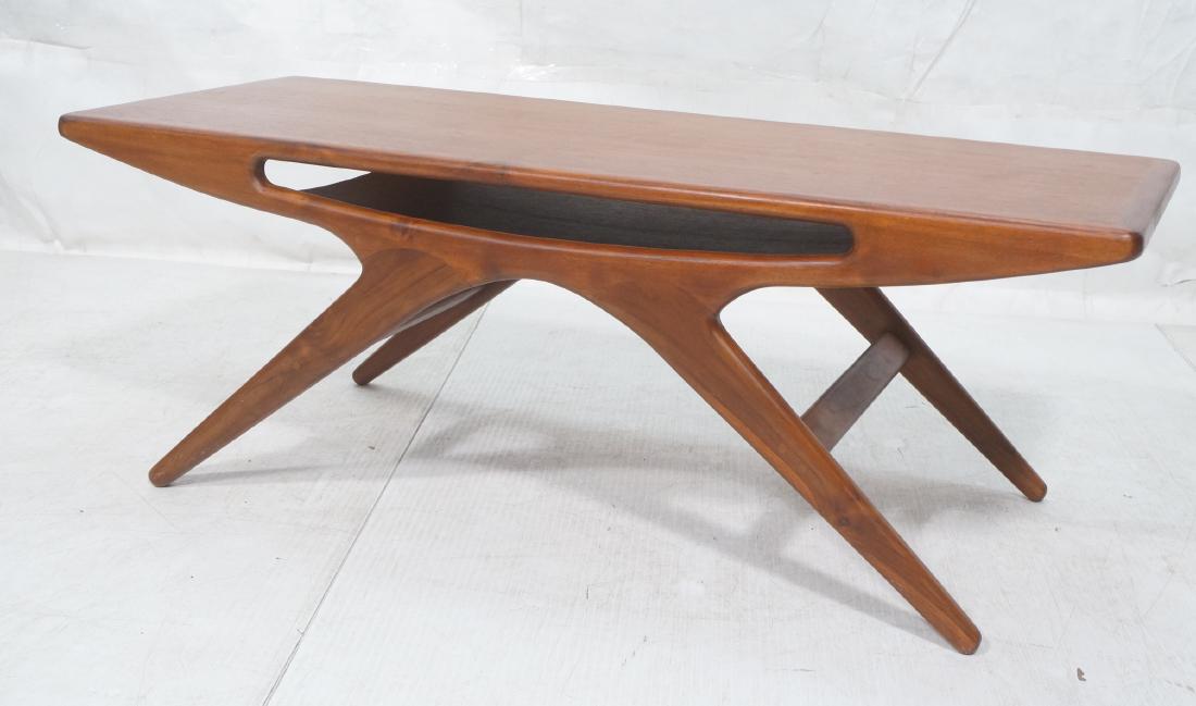 Danish Modern Coffee Cocktail Table. Rectangular (1 of 10)