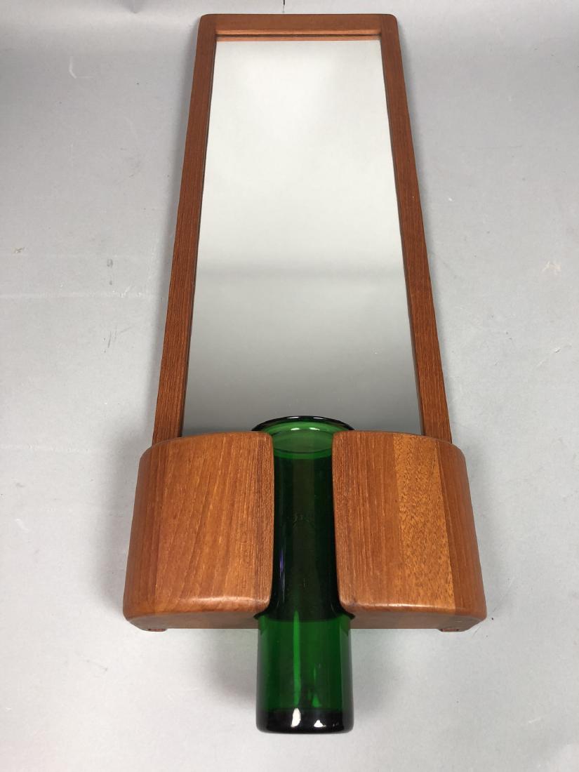 KASTRUP HOLMEGAARD Danish Teak Mirror Wall Sconce (1 of 7)