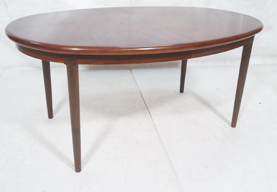 GUDME Oval Rosewood Danish Modern Dining Table. T (1 of 13)