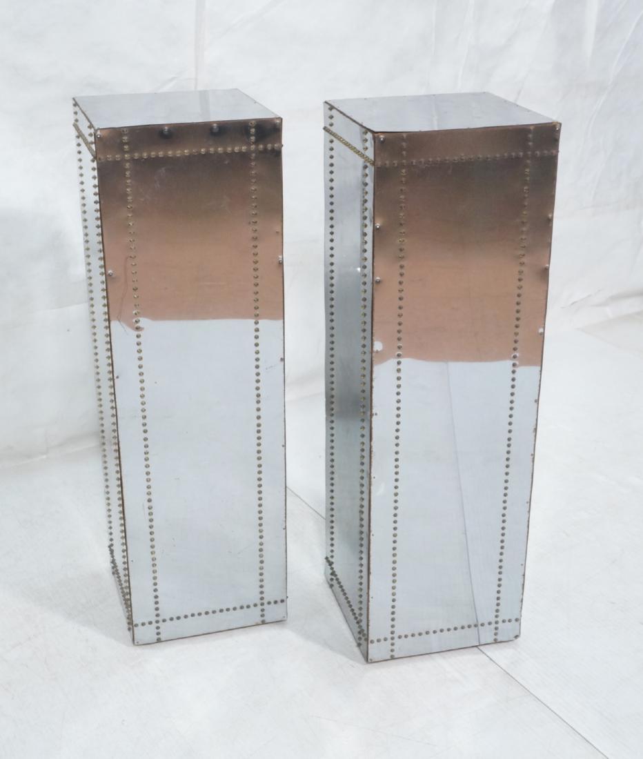 Pr Decorator Chrome Square Display Pedestals. Mod (1 of 8)