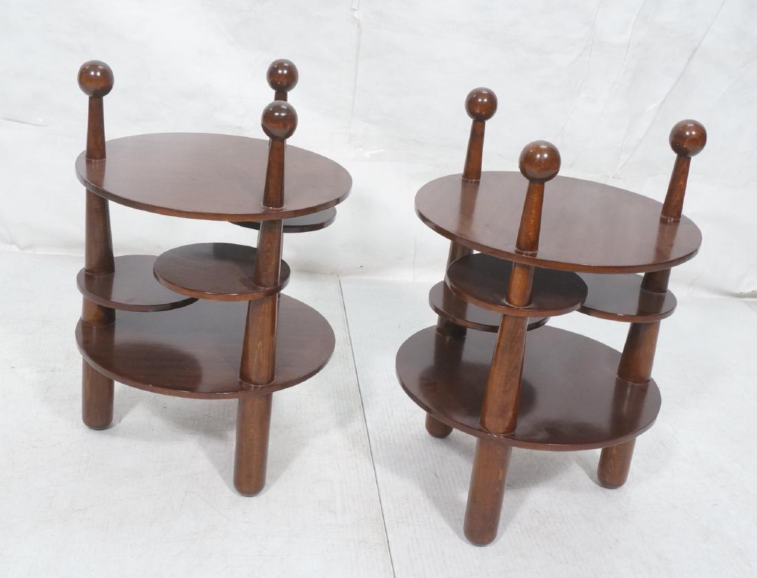 Pr Modern Jean Royere Style Side Tables. 2 circul (1 of 9)