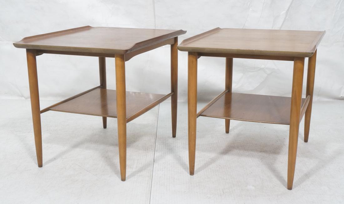 Pr MORGANTOWN American Modern Walnut Side Tables. (1 of 11)