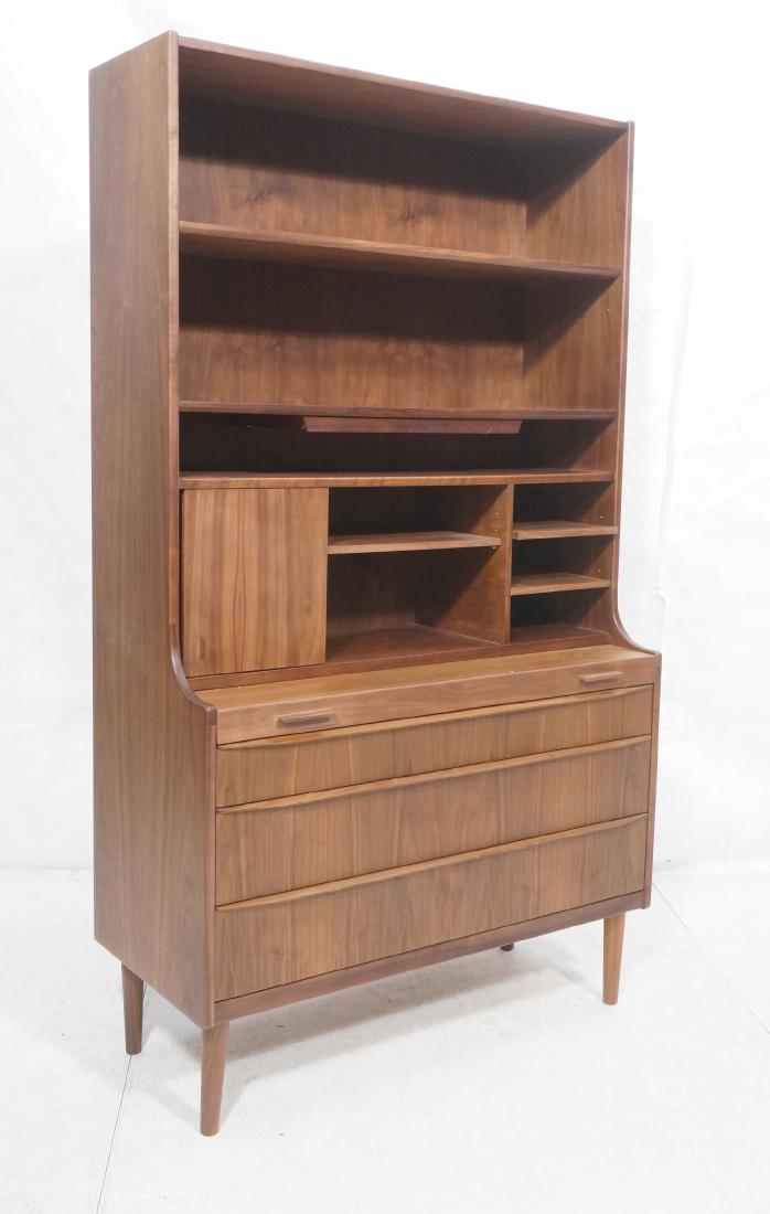 Contemporary Danish Style Desk Bookcase. Desk Van (1 of 9)