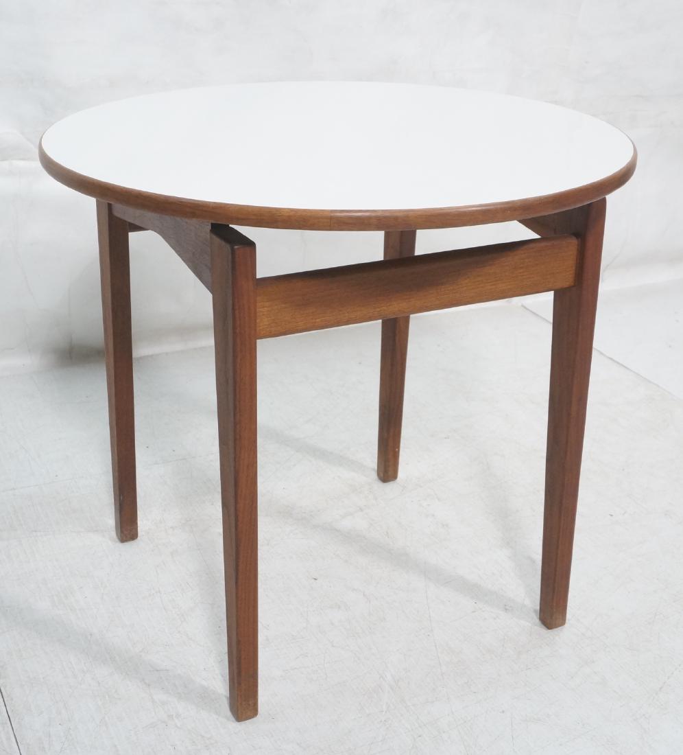 JENS RISOM DESIGN Walnut Round Side Table Moderni (1 of 8)