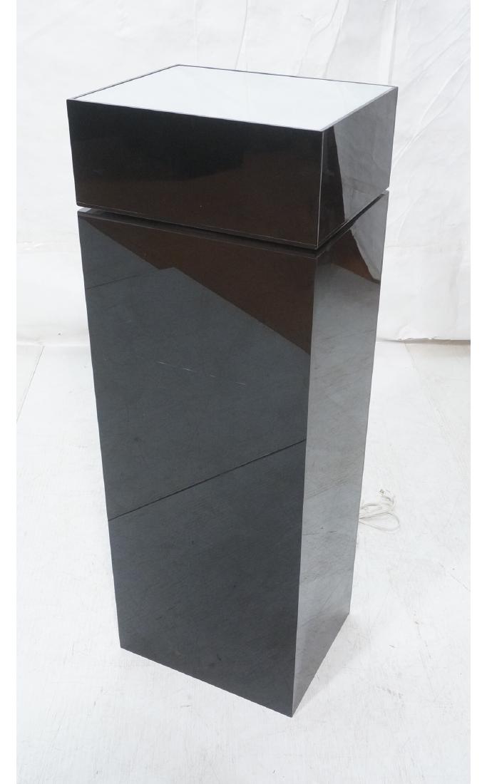 Black Lucite Modernist Display Pedestal. Light up (1 of 9)