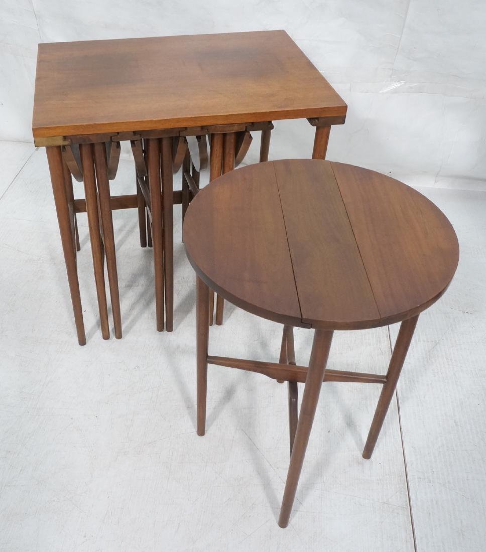 Set BERTHA SCHAEFER Modern Nesting Tables. Walnut (1 of 10)