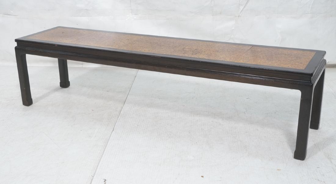 DUNBAR Inset Cork Top Coffee Cocktail Table. Long (1 of 10)