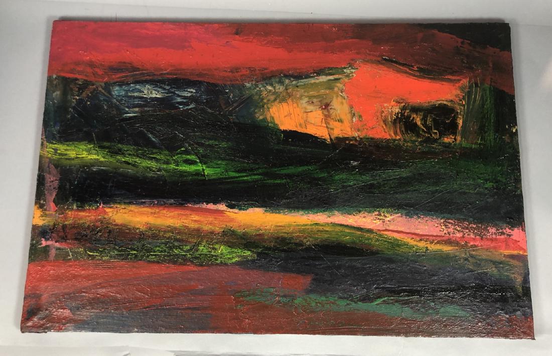 DANIEL BUCKLER Modernist Abstract Painting on Can (1 of 7)