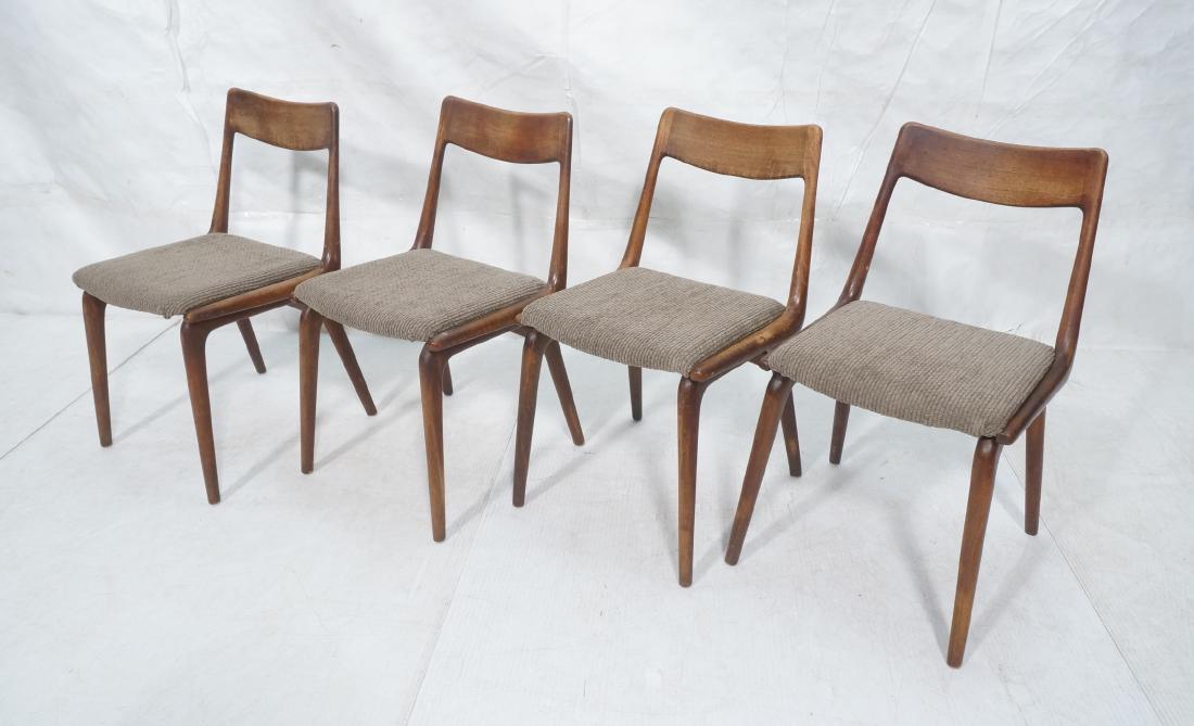 Set 4 KAI KRISTIANSEN Boomerang Dining Chairs. Da (1 of 11)