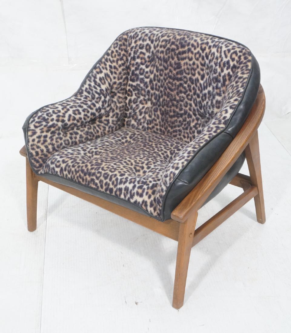 Danish Modern Teak Barrel Back Lounge Chair. Leop (1 of 10)