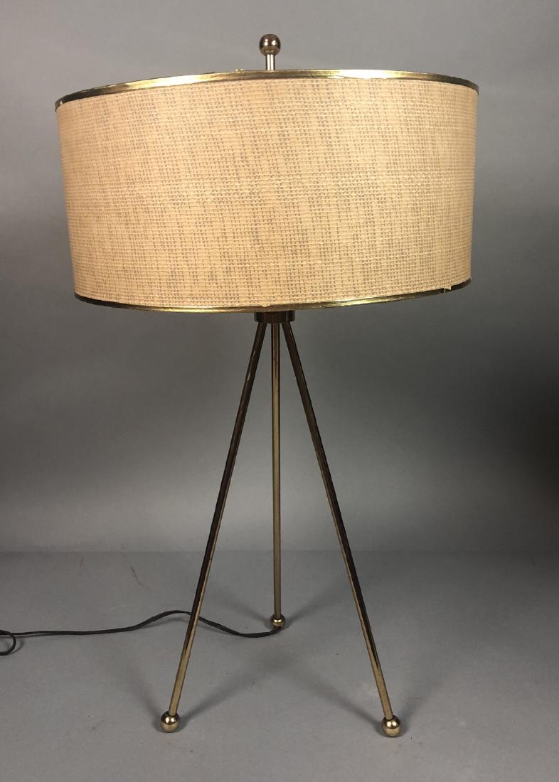 MCCOBB Style Table Lamp. Brass Tripod Modernist T (1 of 5)