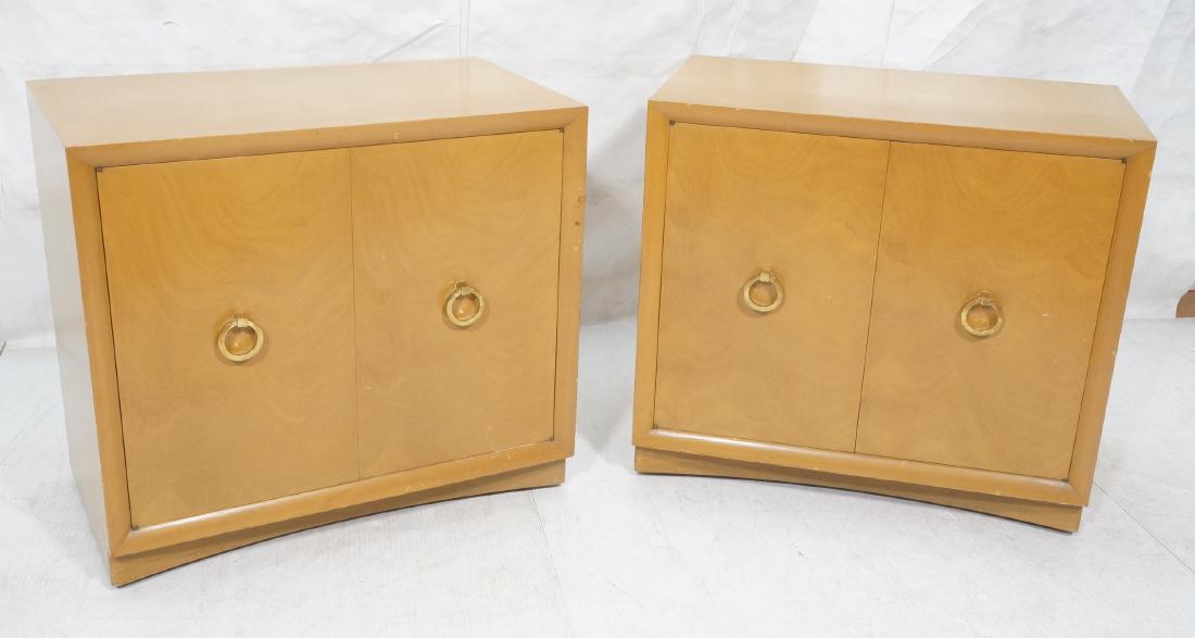 Pr ROBSJOHN GIBBINGS Ring Pull Cabinets. Each wi: Pr ROBSJOHN GIBBINGS Ring Pull Cabinets. Each with 2 Doors.-- Dimensions: H: 33 inches: W: 36 inches: D: 21 inches ---