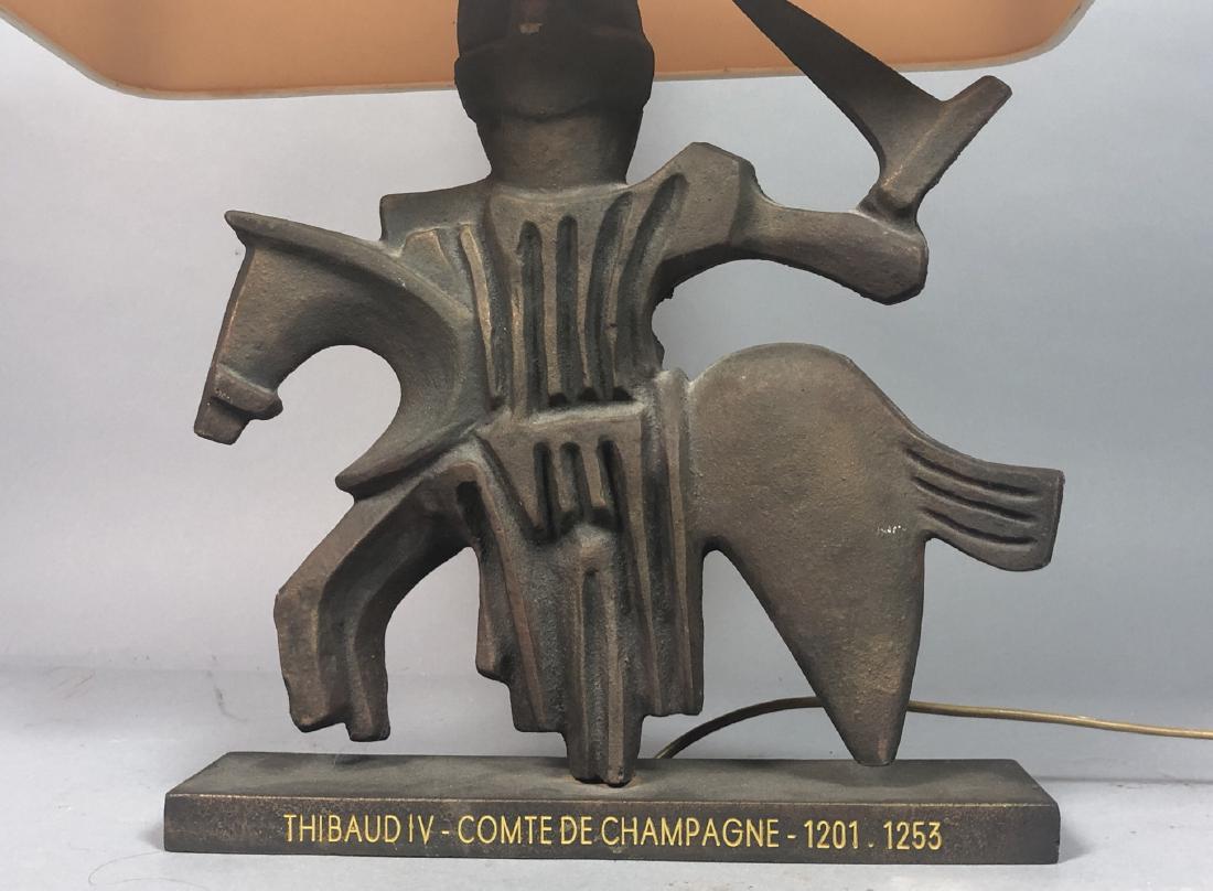 Taittinger Comtes de Champagne Figural Lamp. Knig (1 of 5)