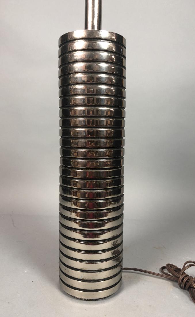 LAUREL Ribbed Chrome Column Table Lamp. Paper lab (1 of 8)