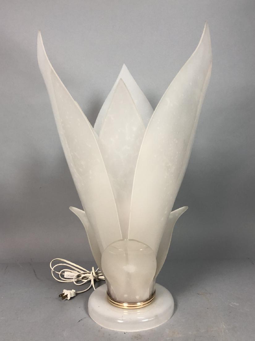 Rougier Style Plexi Lucite Petal Form Table Lamp. (1 of 6)