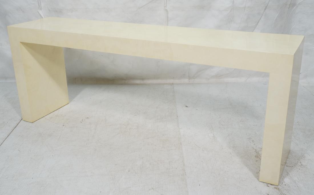 Karl Springer Style Parsons Sofa Console Hall Tab (1 of 10)