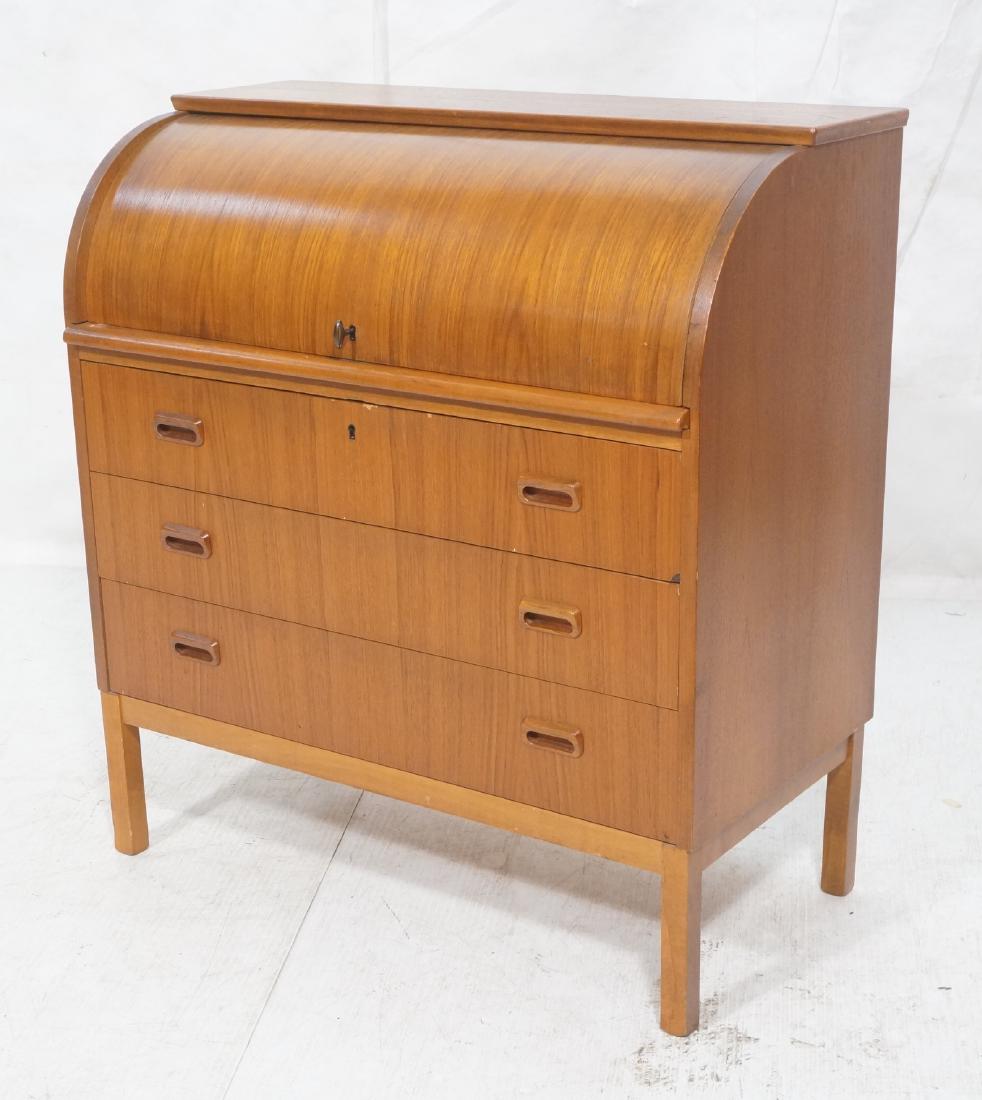 ERIK JORGENSEN Danish Teak Cylinder Desk. Moderni (1 of 11)