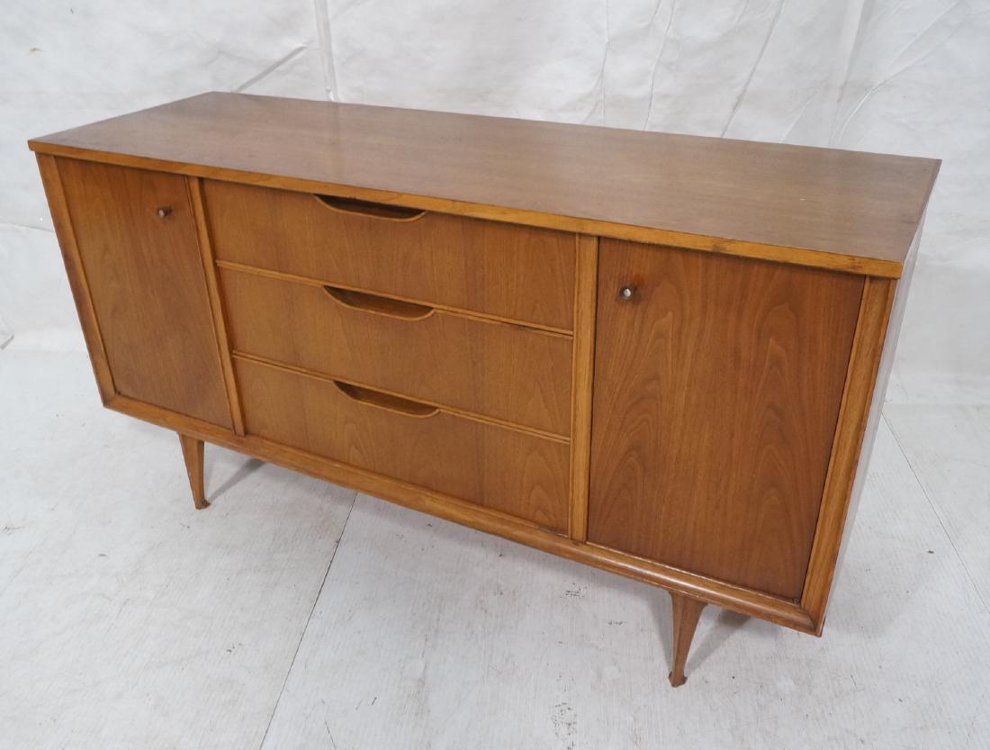 FLORENCE FURNITURE American Modern Walnut Credenz: FLORENCE FURNITURE American Modern Walnut Credenza Sideboard. -- Dimensions: H: 30.75 inches: W: 58.25 inches: D: 19 inches ---